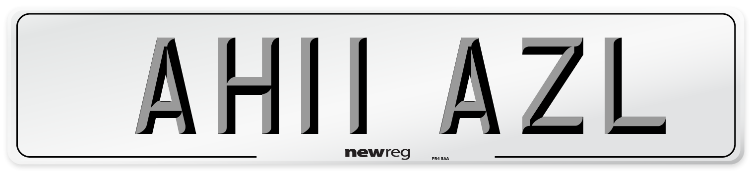 AH11 AZL Number Plate from New Reg